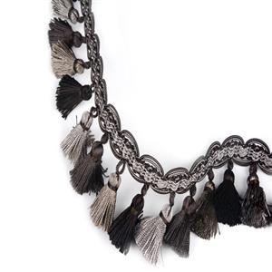 Braid Tassel Fringe At.557 B Graphite