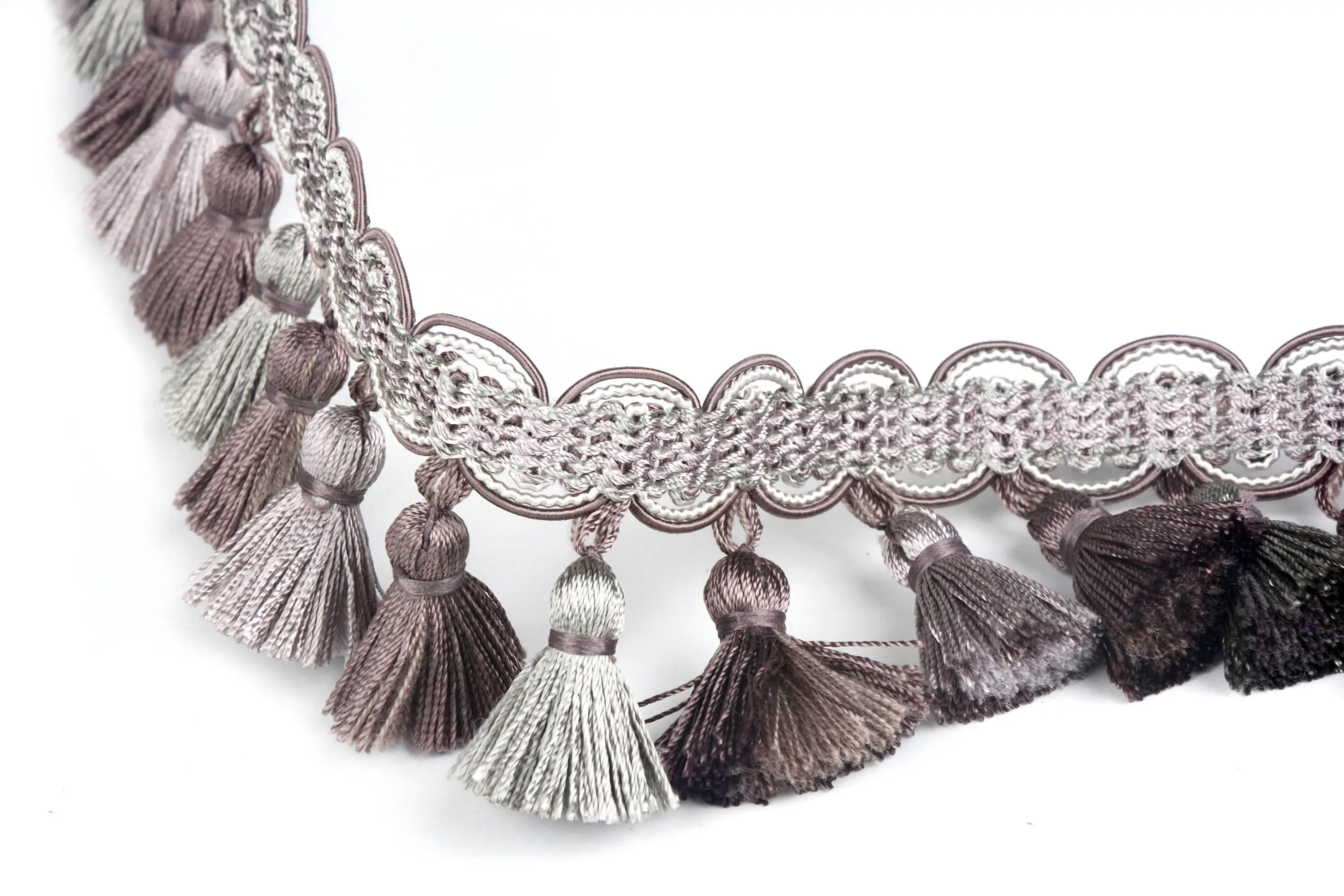 Braid Tassel Fringe At.557 B Aubergine